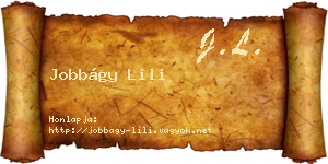 Jobbágy Lili névjegykártya